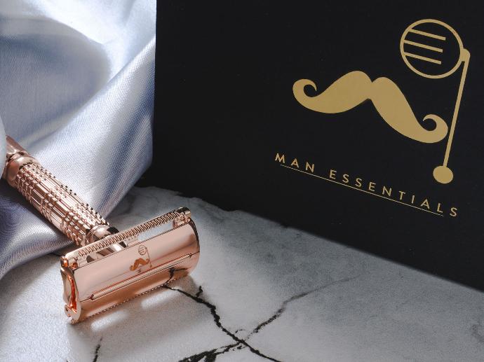 Man Essentials Shave Daddy Series Rose Gold Butterfly Safety Razors